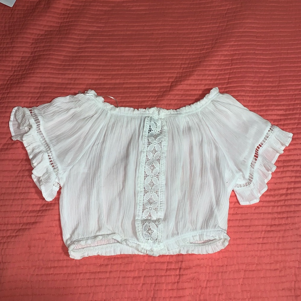 Off the shoulder crop top